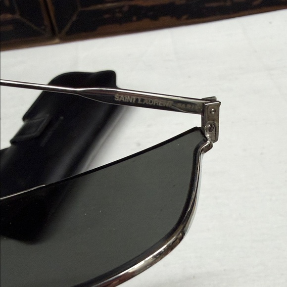 Saint Laurent SL 51 T titanium Aviator Sunglasses main image 5